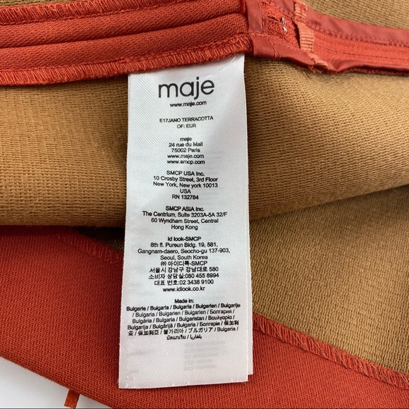 Maje orange skirt - Picture 10 of 11